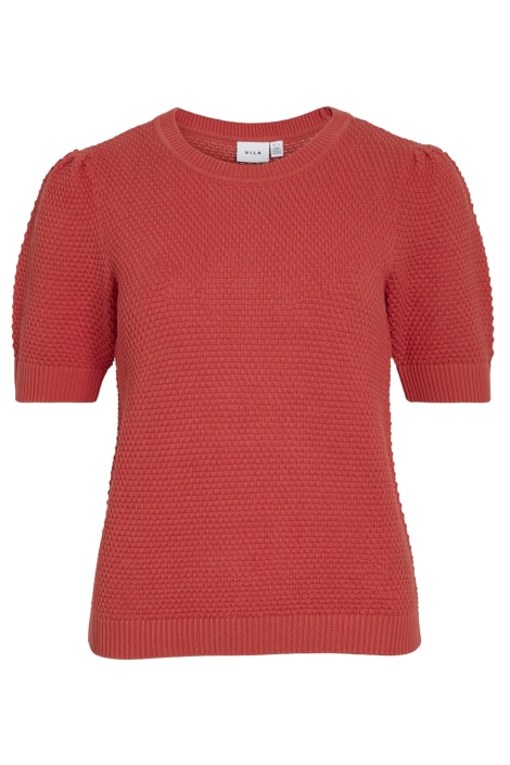 Vila vidalo o-neck s/s knit top - noos